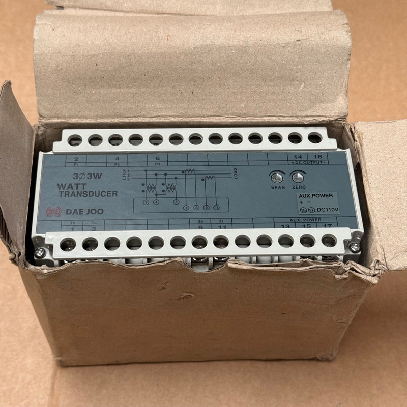 Dae Joo – DT‑33W‑A1F – 3Ø Watt Transducer / Power Sensor (4‑20 mA Output)
