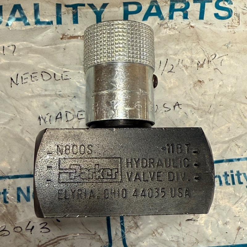Parker – N800S – In-Line Hydraulic Needle Valve
