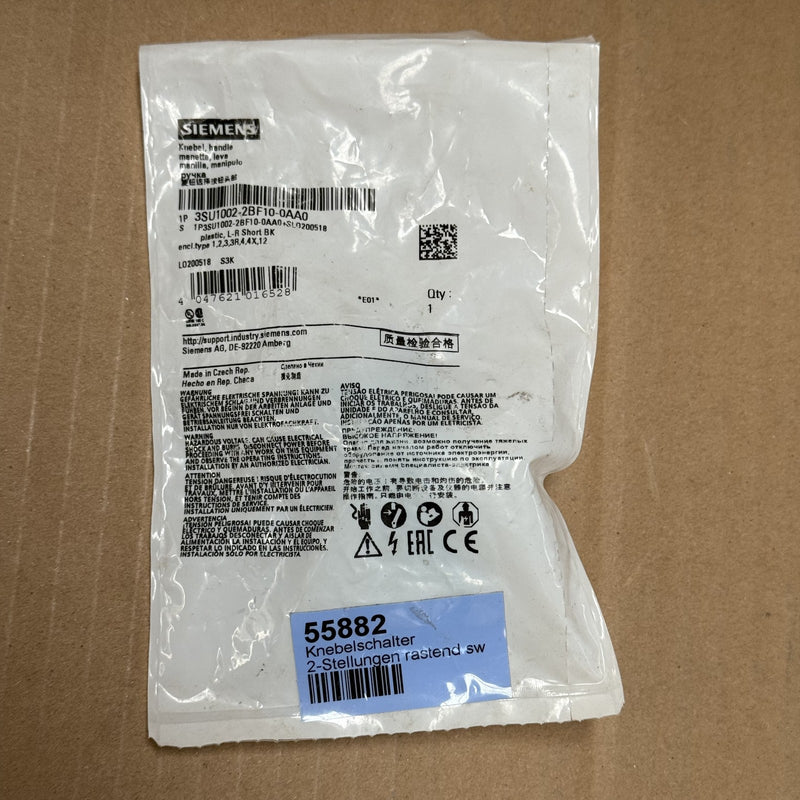 2PCS Siemens – 3SU1002-2BF10-0AA0 – Selector Switch