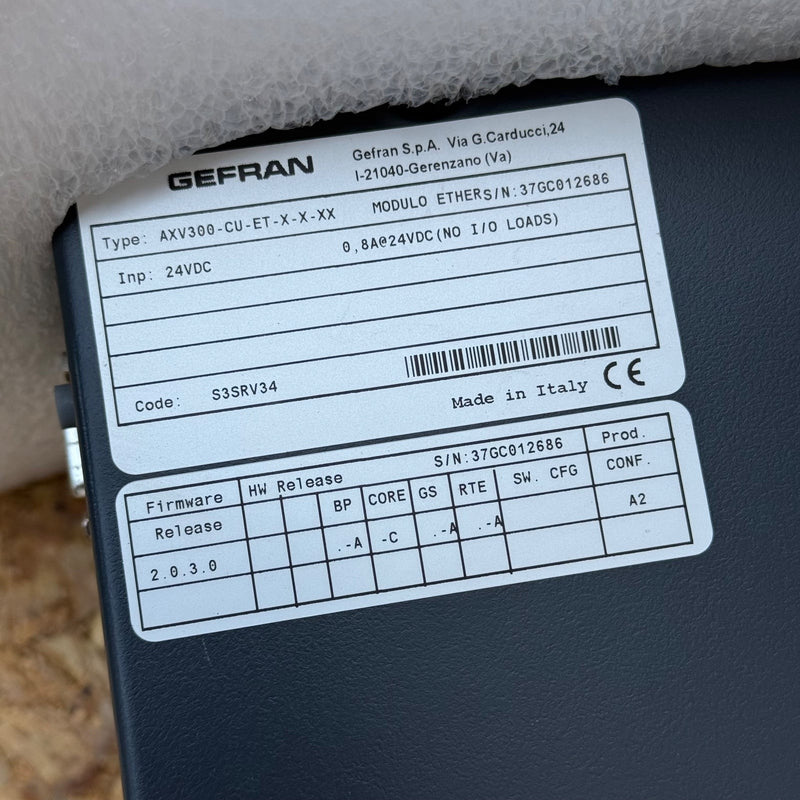 Gefran – AXV300-CU-ET-X-X-XX – AXV300 Series Multi-Axis System Controller