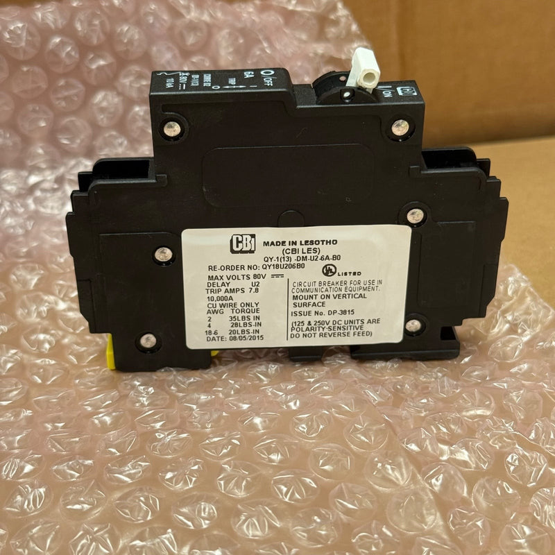 5PCs CBI Electric – QY18U206B0 – Miniature DC Circuit Breaker