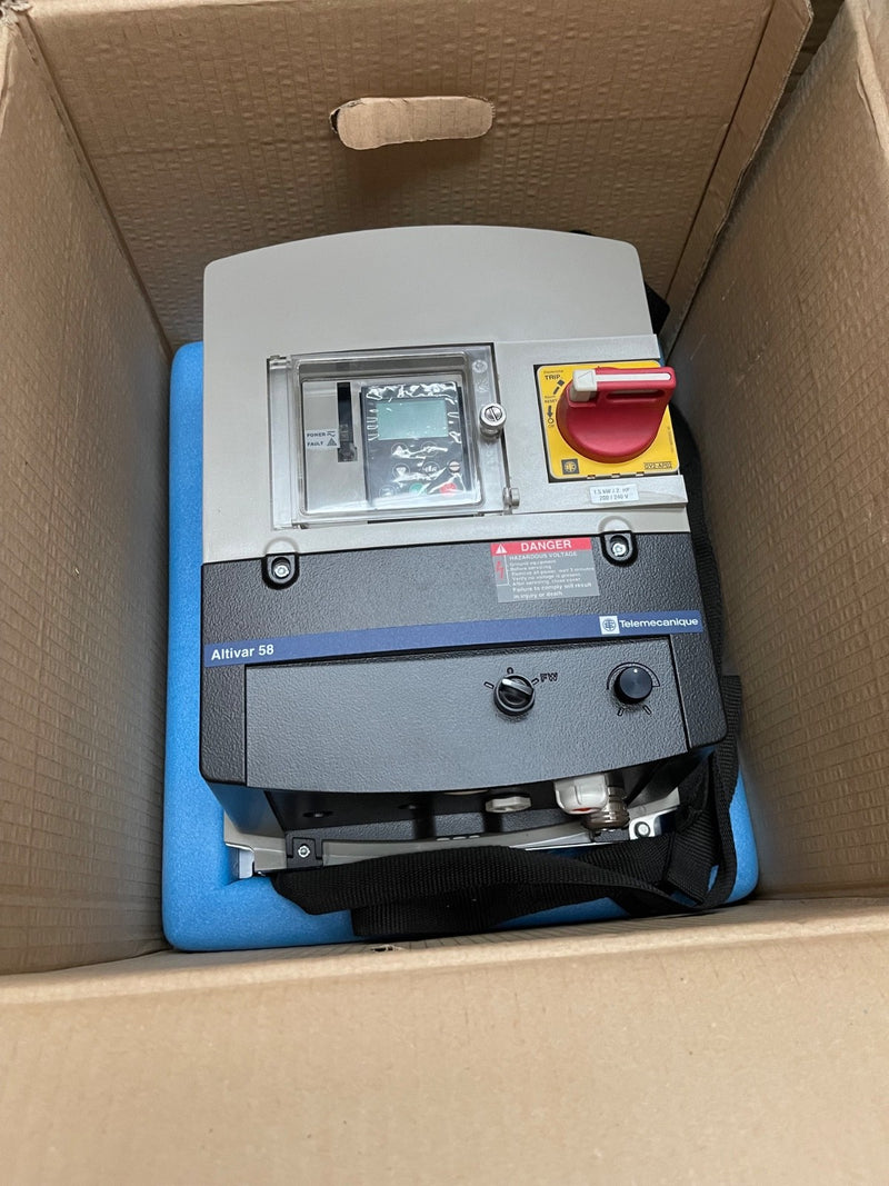 Telemecanique – ATV58EU29M2 – Altivar 58 VFD Drive 2.9 kW / 4 HP 3‑Phase