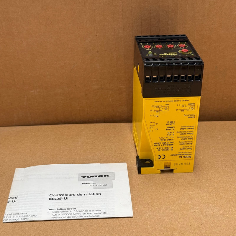Turck – MS25-Ui – Rotational Speed Monitor / Frequency-to-Analog Converter