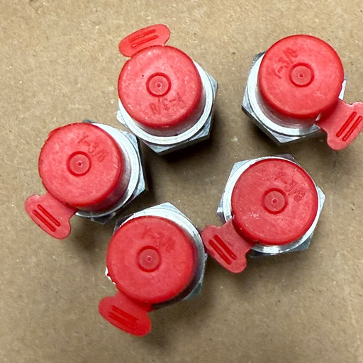 5PCs Parker – M6MSC3/8R-316 – 6mm to 3/8" BSPP Connector