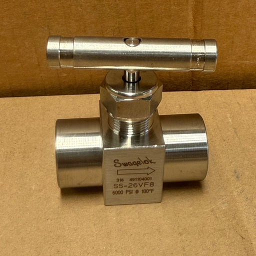 Swagelok – SS-26VF8 – Stainless Steel Integral Bonnet Needle Valve