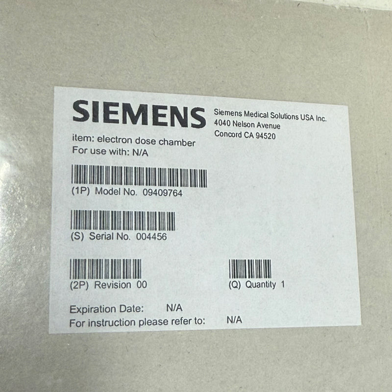 Siemens Healthineers – 09409764 – Dose Chamber Assembly, Electron