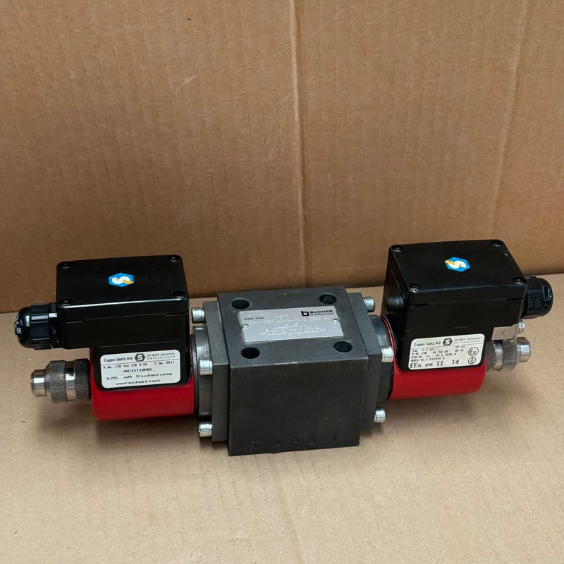 BUCHER HYDRAULICS – EEX-WEV-43-H-10-3 – Solenoid Operated 4/3-Way Valve + 2C52