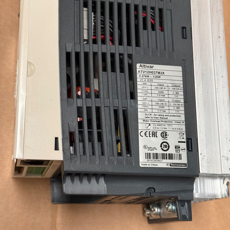 Schneider Electric ATV12H037M2X 0.37 kW Inverter – Compact Variable Frequency