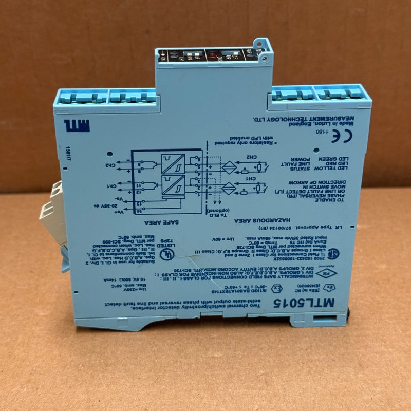 MTL – MTL5015 – Two-Channel Switch/Proximity Detector Interface