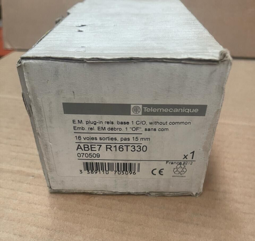 Telemecanique - ABE7R16T330 - E.M. plug-in rels. base 1 C/O, without common