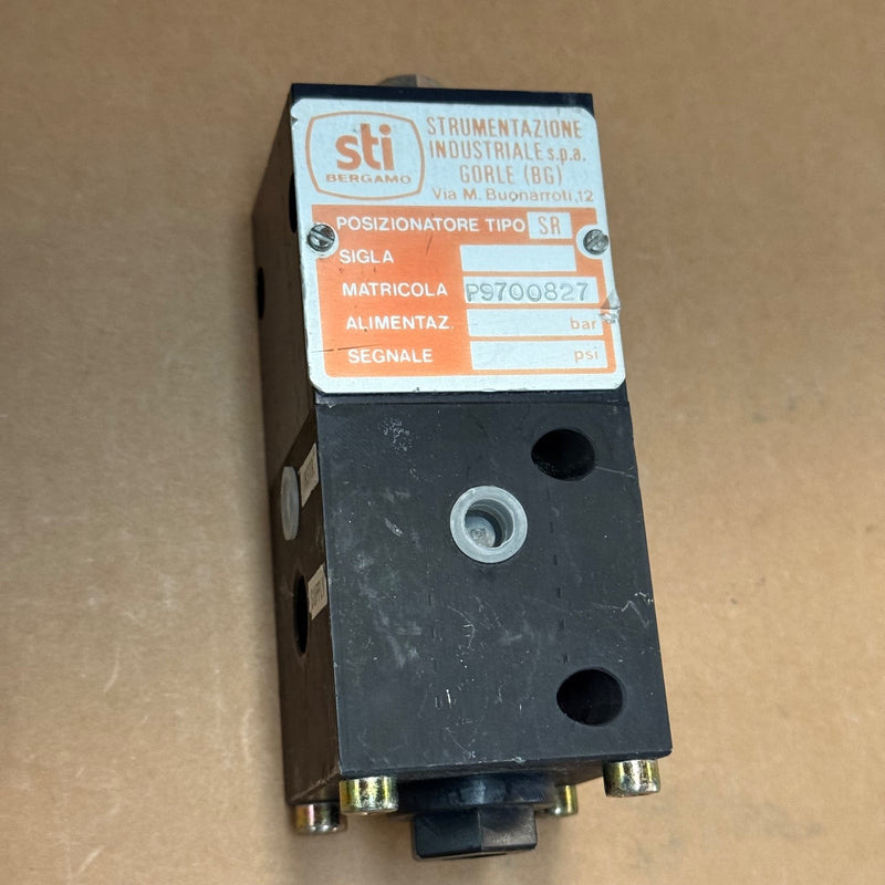 STI Bergamo – Tipo SR (Matricola P9700827) – Pneumatic Valve Positioner