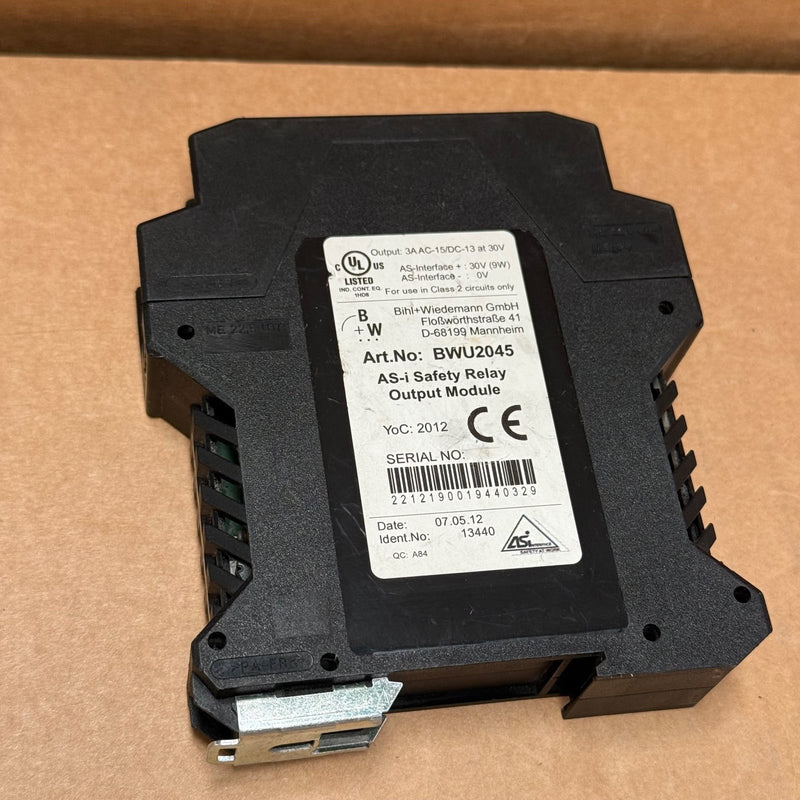 BIHL+WIEDEMANN – BWU2045 – Safety Output Module 16713 IP20,