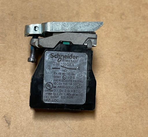 Schneider Electric – ZBE101GEX – Harmony XB4 ATEX Contact Block 1NO
