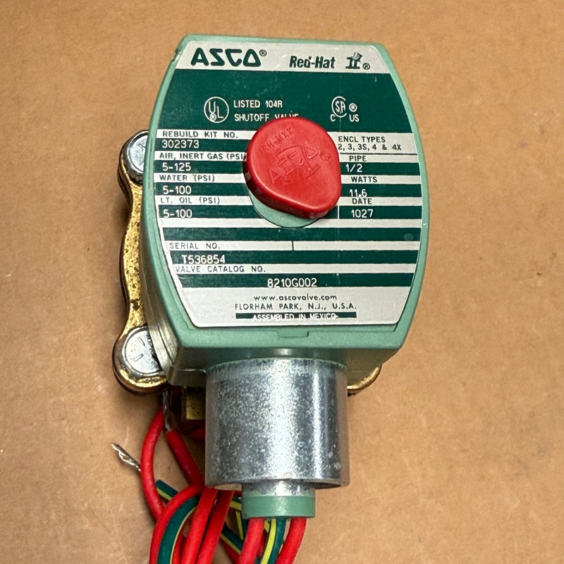 ASCO – 8210G002 – 2-Way Normally Closed General Service Solenoid Valve
