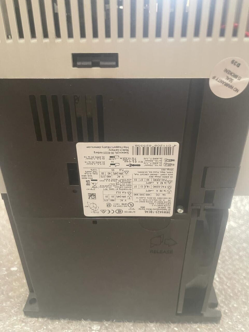 SIEMENS SIRIUS - 3RW4423-1BC46 - AC Motor SoftStarter 37kW Zero Runtime