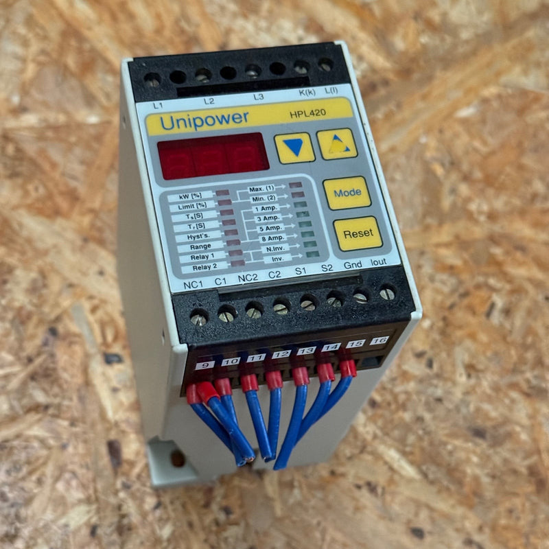 Unipower – HPL420 – Load Monitor / Over- / Under-load Supervision Relay