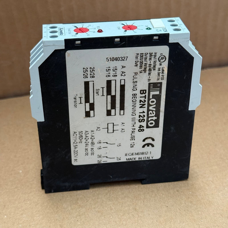 Lovato Electric – BT2N12S48 – Star-Delta On-Delay Time Relay