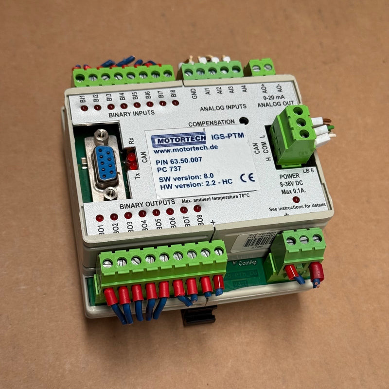 Motortech / ComAp – IGS-PTM – Analog/Binary Input and Output Extension Module