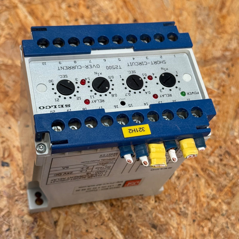 SELCO – T2500-18 – 3-Phase Overcurrent and Short-Circuit Protection Relay