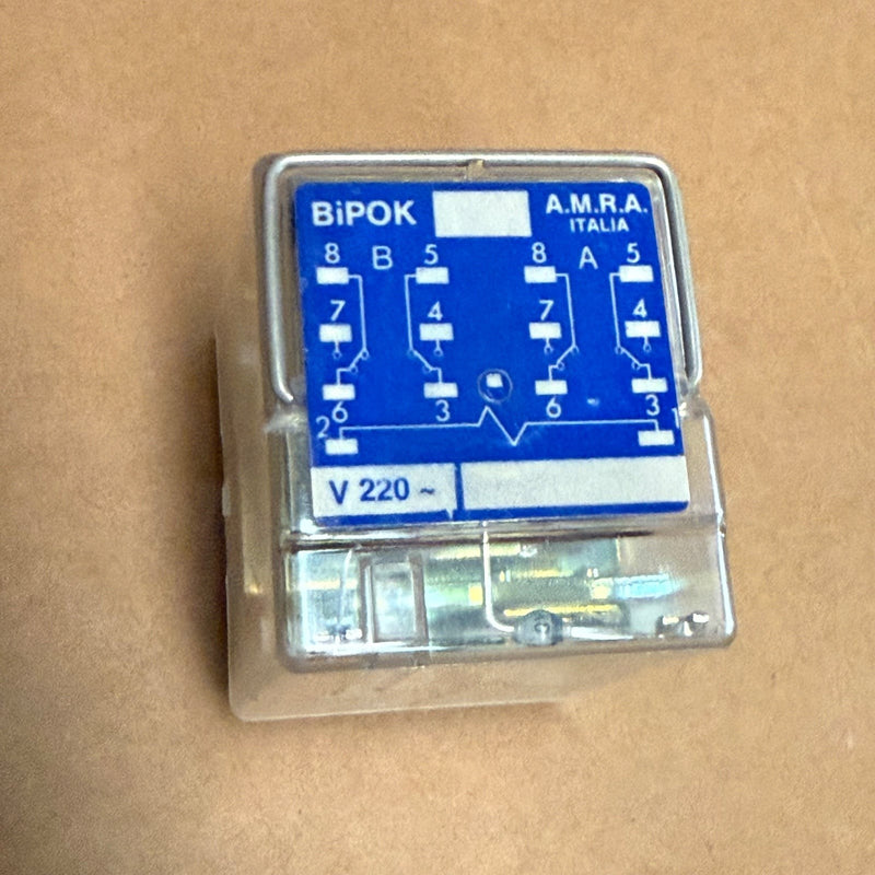 A.M.R.A. – BiPOK SPA – Plug-in Auxiliary Relay (220V AC, 4 C/O - 4PDT)