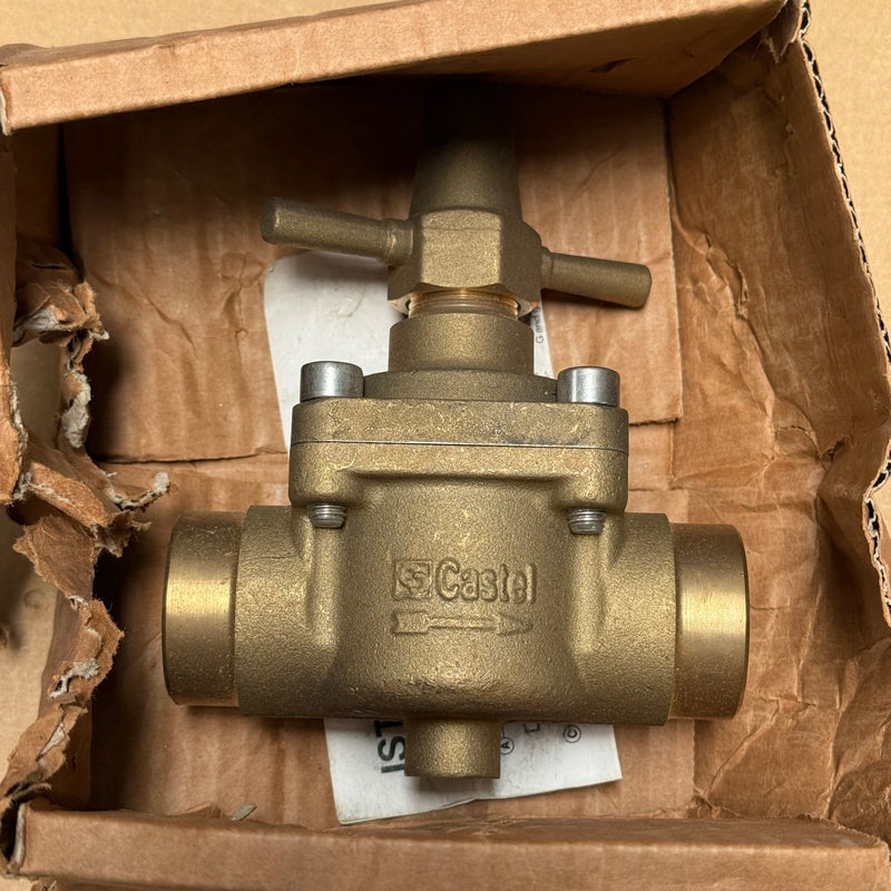 Castel – 6512/11 – Straight Hand-Operated Globe Valve (Capped Line Valve)