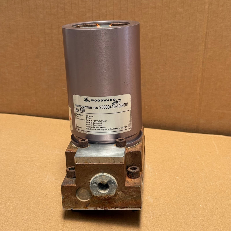 Woodward HRT – 25500082 – R-DDV Servo Valve + 25000415-105-901 SERVOMOTOR