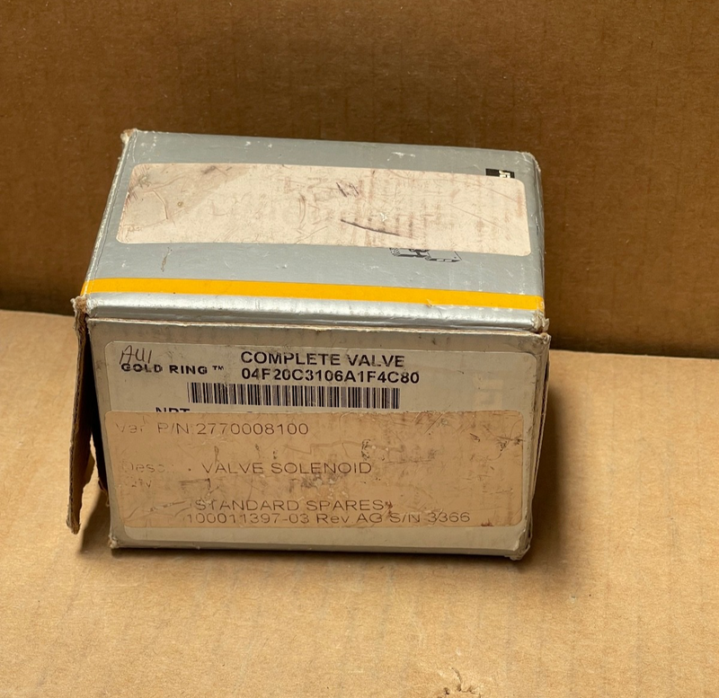 Parker – 04F20C3106A1F4C80 – Gold Ring Series 2‑Way 1/4″ NPT Solenoid Valve
