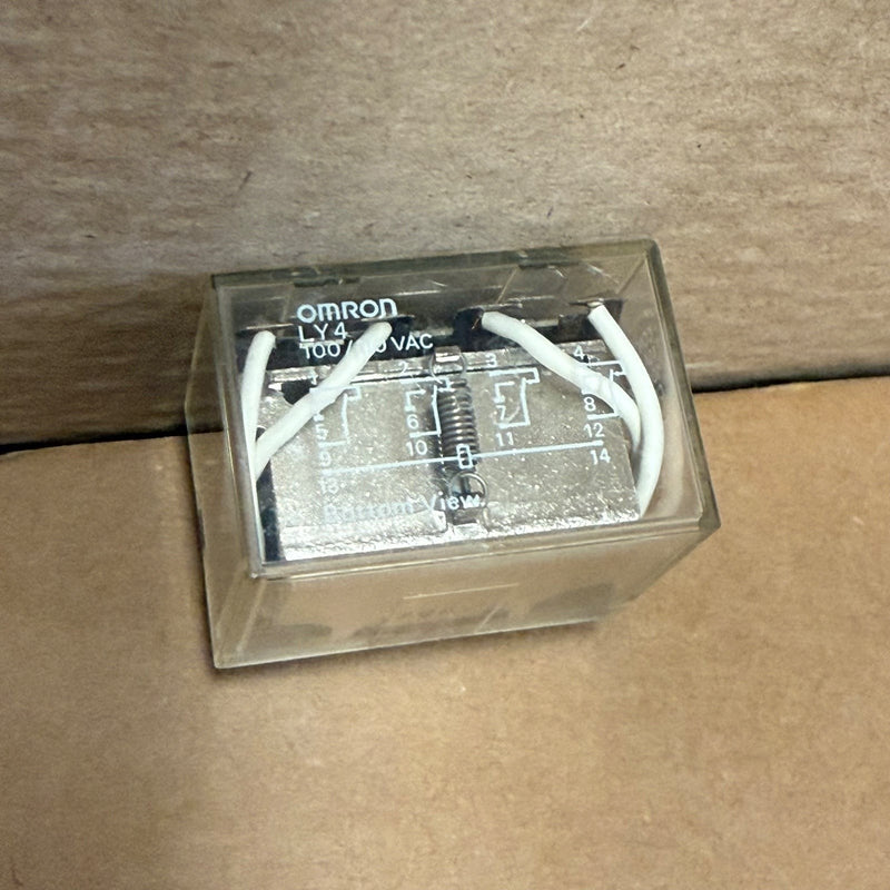 5PCs Omron – LY4 100/110 VAC – 14-Pin 4PDT 10A General Purpose Power Relay