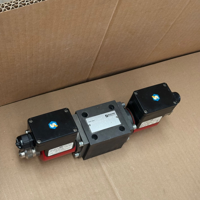 BUCHER HYDRAULICS – EEX-WEV-43-H-10-3 – Solenoid Operated 4/3-Way Valve + 2C52