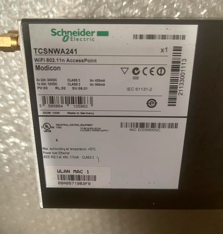 Schneider Electric Modicon TCSNWA241 WiFi 802.11n AccessPoint