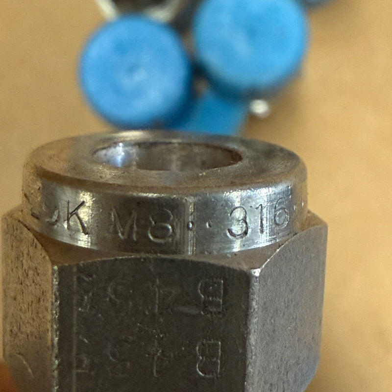 7PCs Parker – M8MSC3/8R-316 – BSPP Male Connector