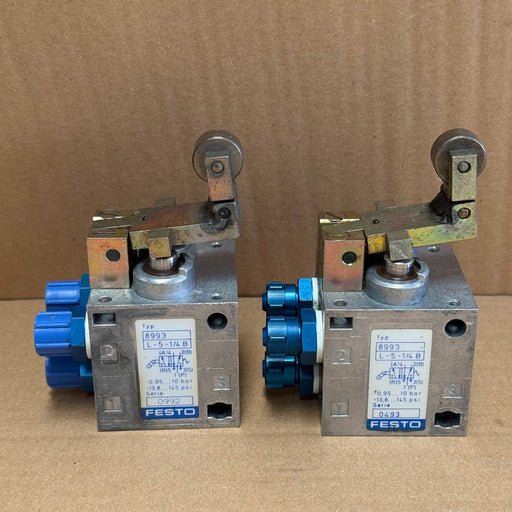 Festo – 8993 (L-5-1/4-B) – 5/2Way Monostable Roller Lever Valve with Idle Return