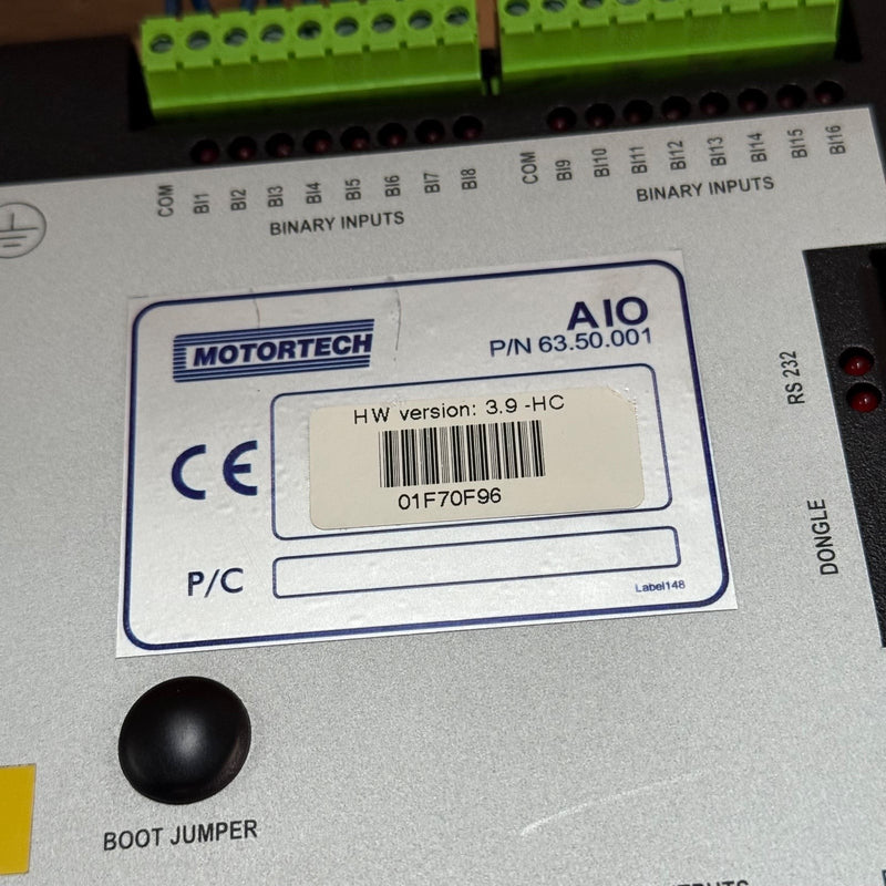 Motortech – 63.50.001 (AIO-Vision) – TFT Color Display / HMI Operator Panel
