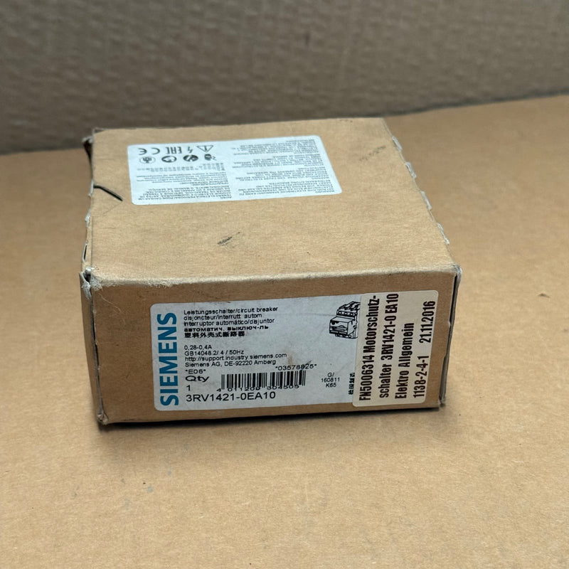 Siemens – 3RV1421-0EA10 – SIRIUS Circuit Breaker for Transformer Protection