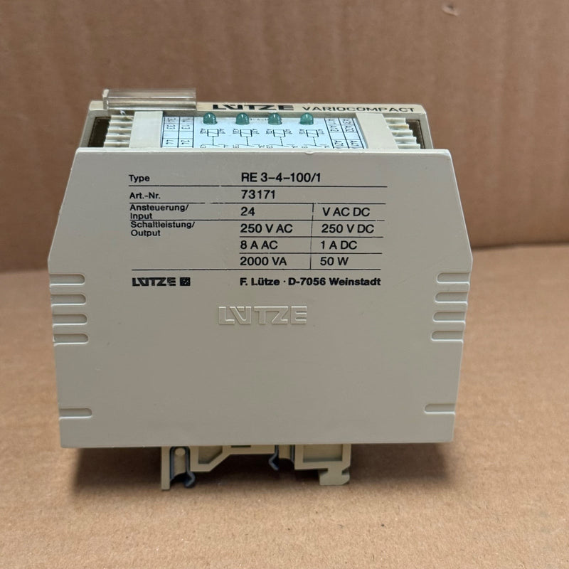 Lütze – RE3-4-100/1 (Variocompact Series) – Relay Module / Switching Interface
