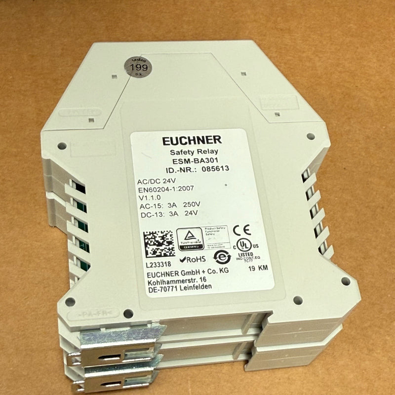 Euchner – ESM-BA301 (085613) – Emergency Stop & Guard Door Safety Relay