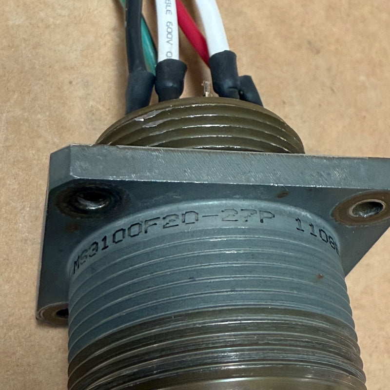 Amphenol – MS3100F20-27P – MIL-DTL-5015 Wall Mounting Receptacle Connector