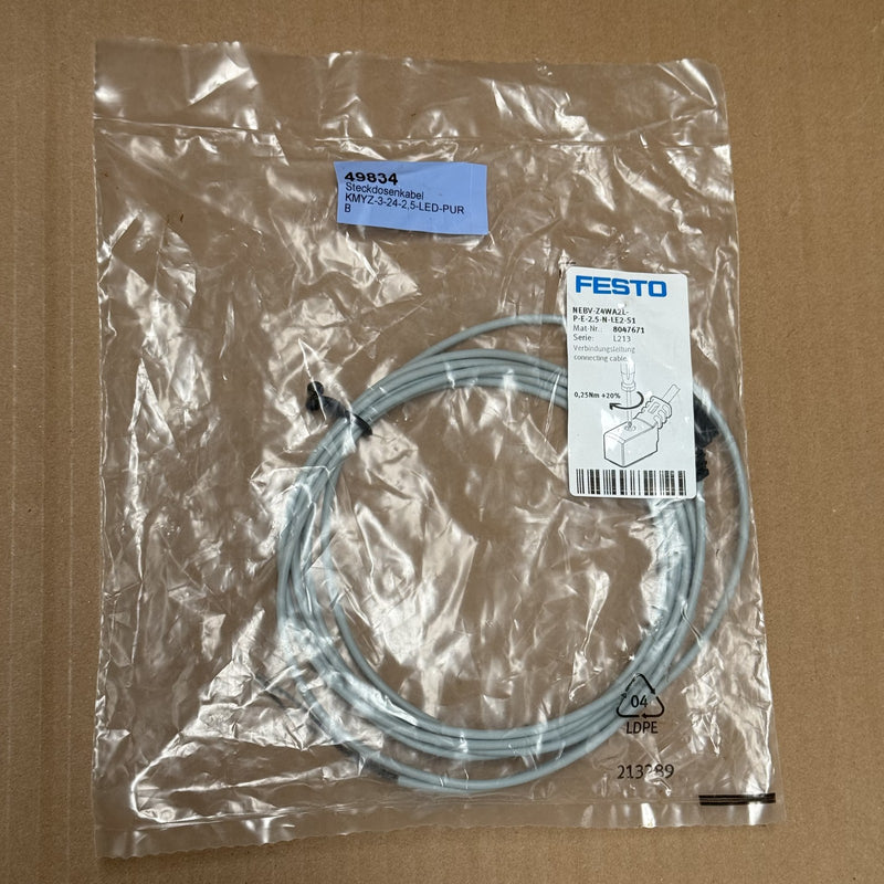 FESTO – 8047671 – NEBV-Z4WA2L-P-E-2.5-N-LE2-S1 CONNECTING CABLE