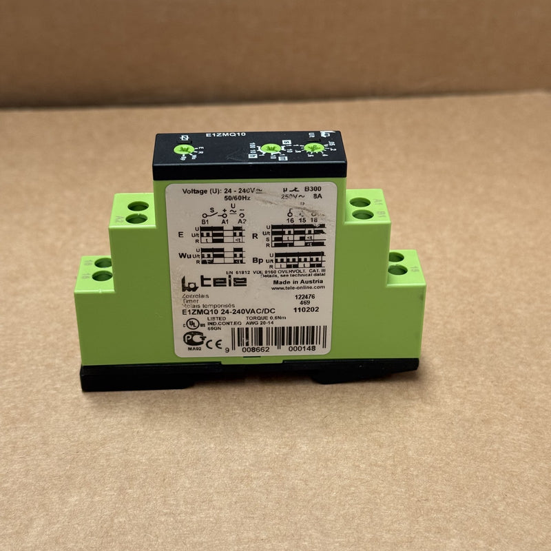 Tele – E1ZMQ10 – Multifunction Relay Timer 24-240V AC/DC