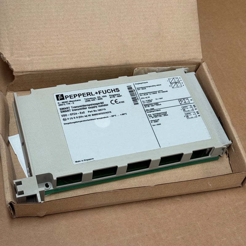 Pepperl+Fuchs – 109715 / ED2-STC4-Ex2 – 2-Channel SMART Transmitter Power Supply