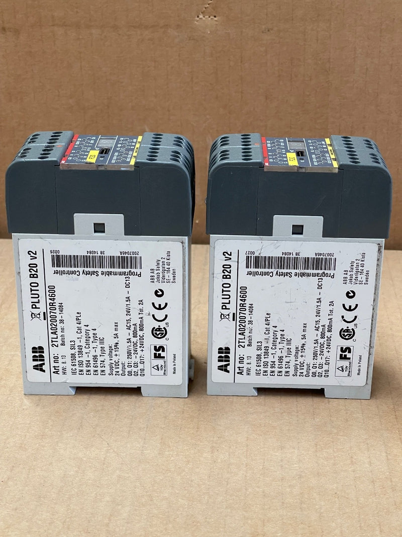 ABB – 2TLA020070R4600 – Pluto B20 v2 Safety PLC (8 Inputs / 4 Outputs)