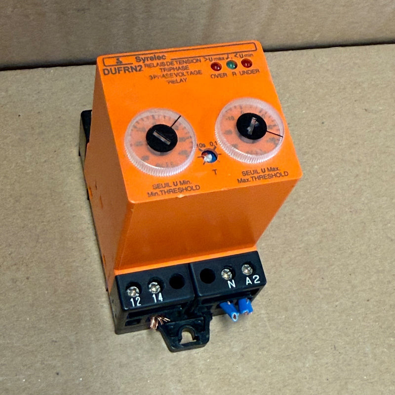 Syrelec – DUFRN2 – 3-Phase Over/Undervoltage Control Relay