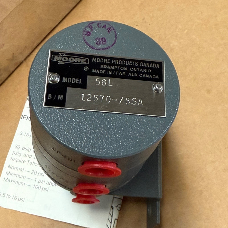 Moore – 58L (12570-/8SA) – Pneumatic Nullmatic Controller / Computing Relay
