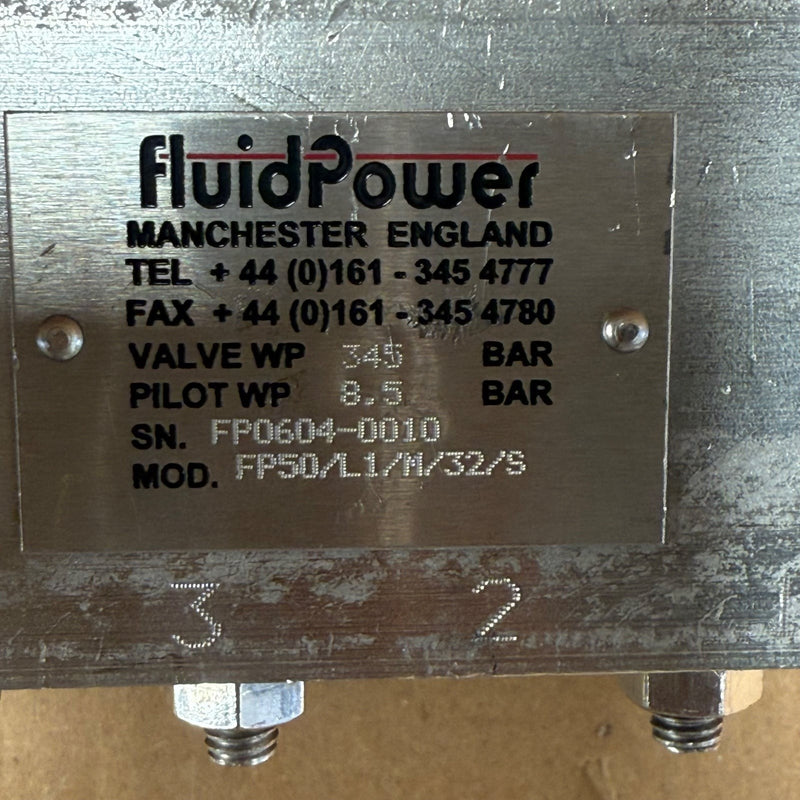 FluidPower – FP50/L1/M/32/S – Hydraulic Interface Valve