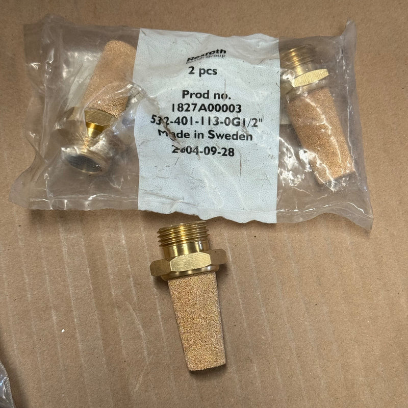 3PCs Rexroth – I827A00003 – Pneumatic Exhaust Silencer G1/2 532-401-113-0G1/2"