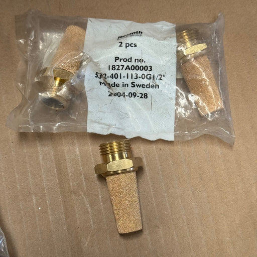 3PCs Rexroth – I827A00003 – Pneumatic Exhaust Silencer G1/2 532-401-113-0G1/2"