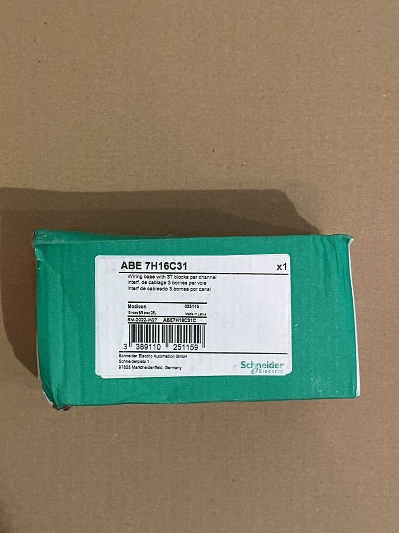 Schneider Electric Modicon ABE7H16C31 Wiring base with 3T blocks per channel