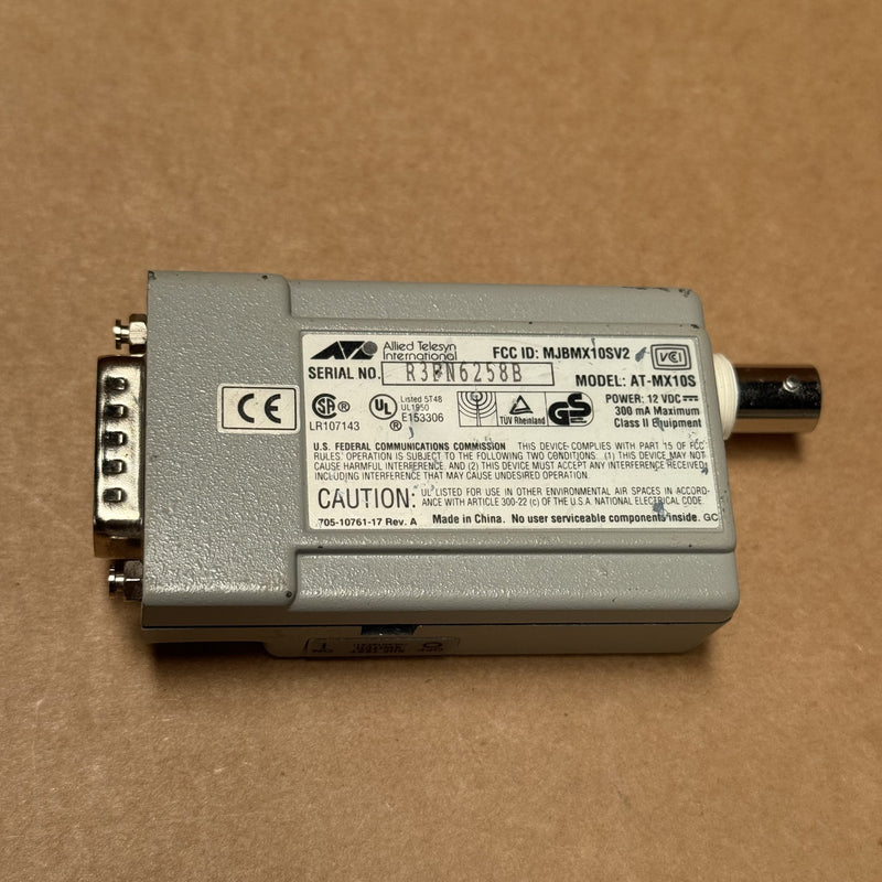 Allied Telesis – AT-MX10S – 05 Centrecom Mx10s Transceiver