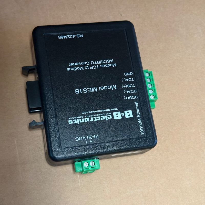 B&B Electronics – MES1B – Modbus TCP to Modbus ASCII/RTU Converter / Gateway