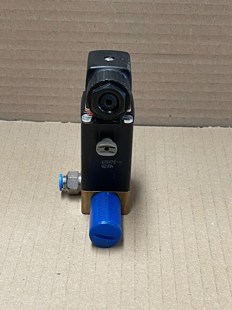 Burkert 00041107 0330C G1/4 24V Solenoid Valve – 3/2‑Way Direct‑Acting Pneumatic